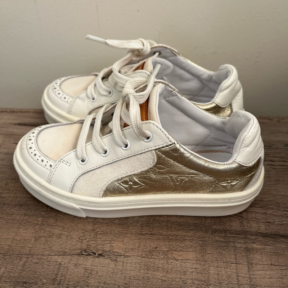 Louis Vuitton monogram kids children shoes sneakers size EU 26 US 9.5